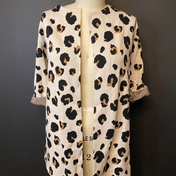 Ann Taylor Women's Leopard Cardigan - Picture 1 of 5